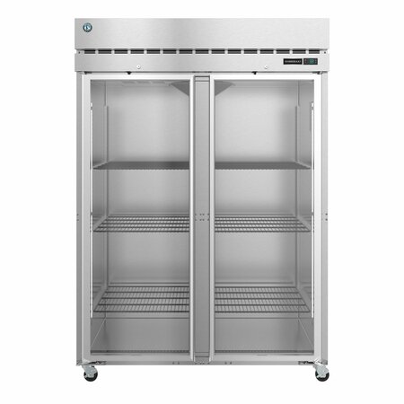 HOSHIZAKI AMERICA Freezer, Two Section Upright, Full Glass Doors with Lock F2A-FG